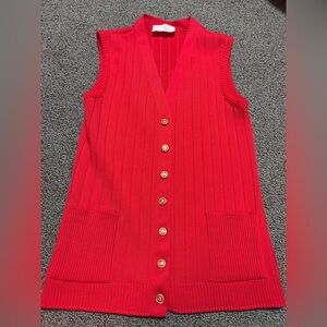 Vintage Red Vest Size 12